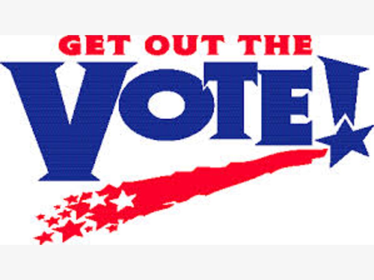 Got vote. Vote Blue. Logo. Election Day.